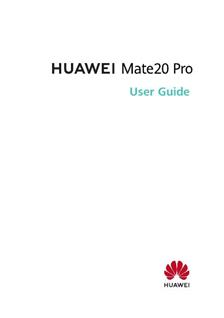 Huawei Mate 20 Pro manual. Camera Instructions.